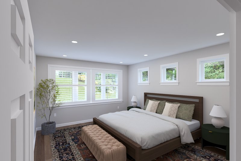 Architectural House Design - Interior - Master Bedroom for Craftsman House Plan #1060-496 - 3 bed, 2.5 bath