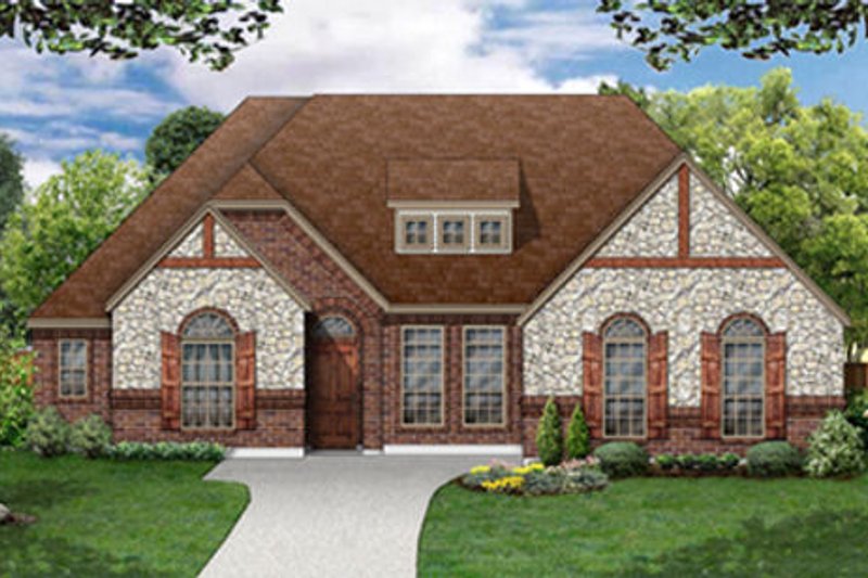 House Plan Design - European Exterior - Front Elevation Plan #84-484