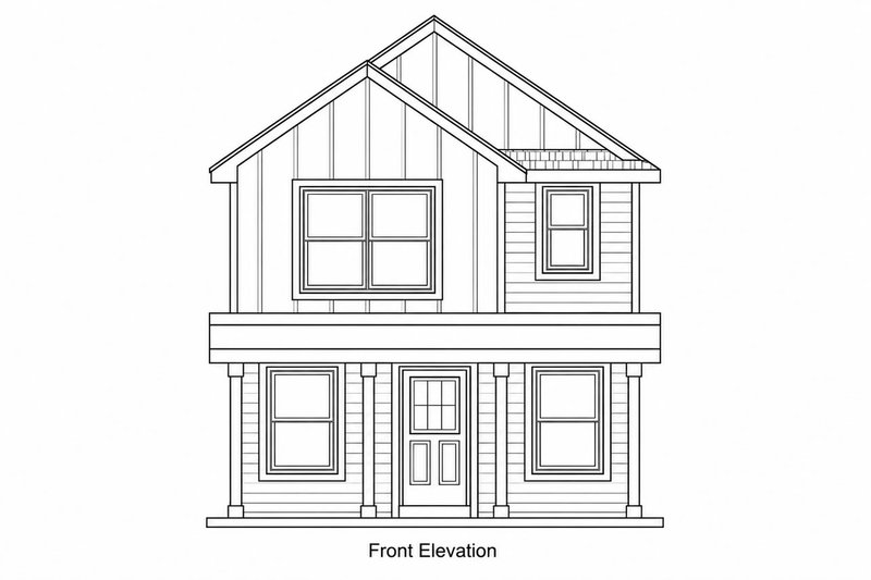 Architectural House Design - Exterior - Front Elevation 4 for Country House Plan #20-2650 - 3 bed, 3 bath