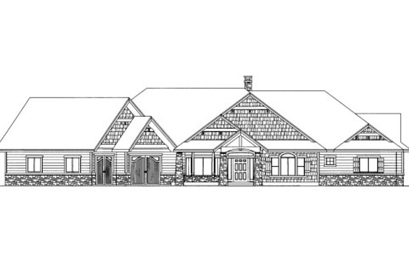 Dream House Plan - Craftsman Exterior - Front Elevation Plan #117-748