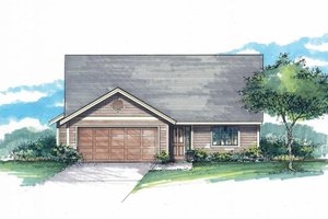 Craftsman Exterior - Front Elevation Plan #53-592