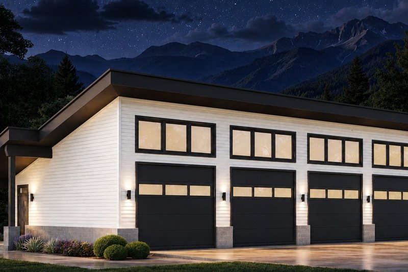 Architectural House Design - Exterior - Front Elevation 3 for Contemporary House Plan #932-1419, 0 bath