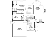 Modern Style House Plan - 3 Beds 2 Baths 1368 Sq/Ft Plan #60-123 