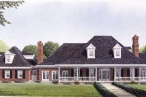 Southern Exterior - Front Elevation Plan #410-195
