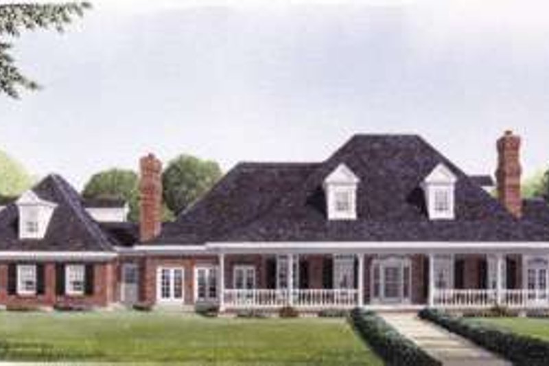 Southern Style House Plan - 5 Beds 4.5 Baths 4204 Sq/Ft Plan #410-195