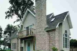 Exterior - Rear Elevation for Cottage House Plan #72-316 - 3 bed, 2 bath