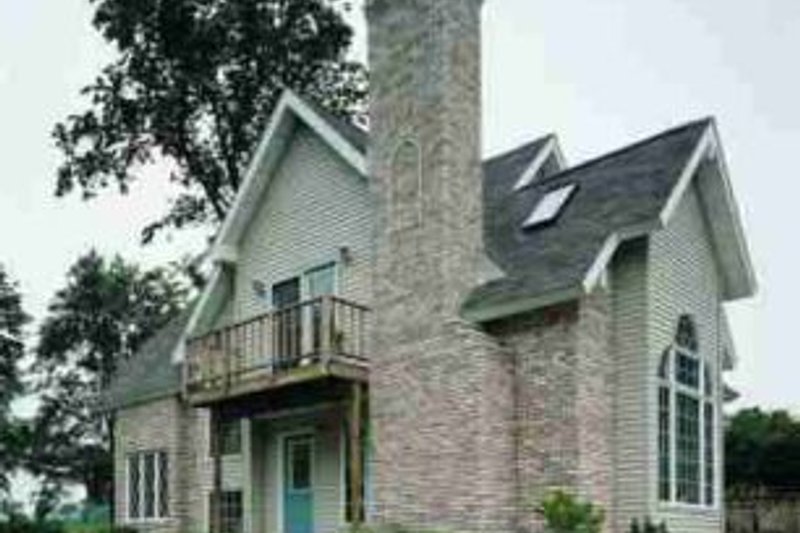 Dream House Plan - Exterior - Rear Elevation for Cottage House Plan #72-316 - 3 bed, 2 bath