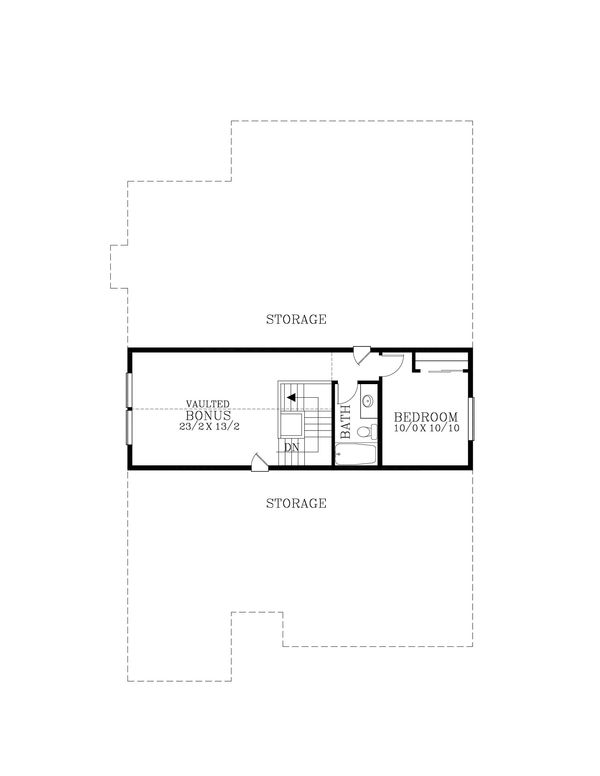 Craftsman Floor Plan - Upper Floor Plan #53-633