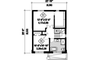 Contemporary Style House Plan - 2 Beds 1 Baths 1236 Sq/Ft Plan #25-4389 