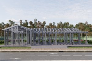 Exterior - Front Elevation 5 for Craftsman House Plan #1106-32 - 2 bed, 2 bath