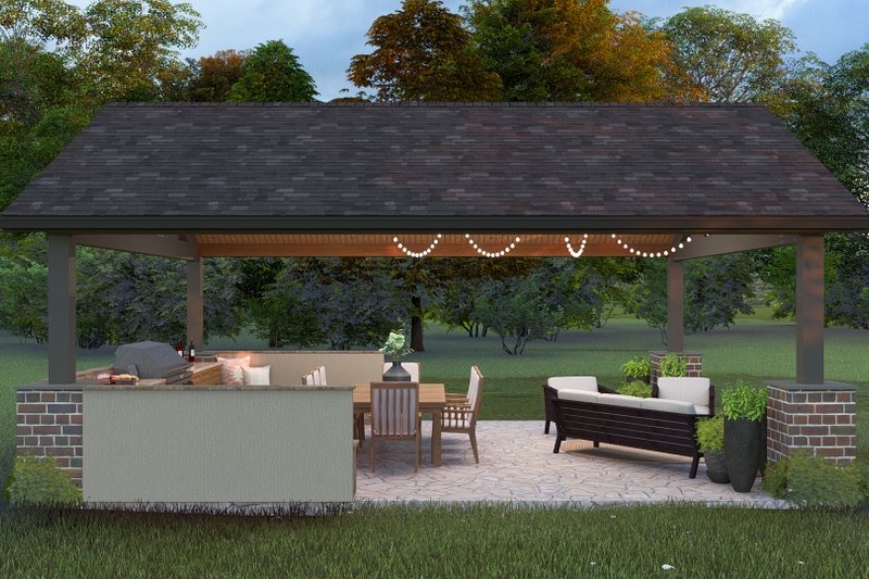 House Blueprint - Exterior - Front Elevation 6 for Country House Plan #1060-200, 0 bath