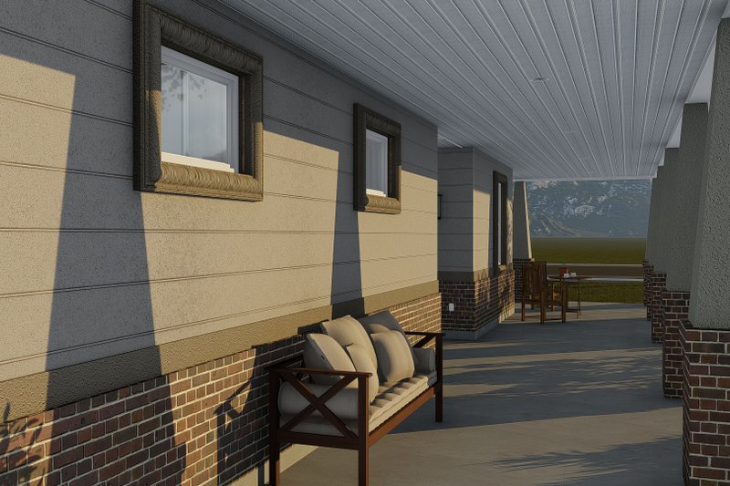 House Plan Design - Exterior - Covered Porch for Craftsman House Plan #1060-70 - 5 bed, 2.5 bath