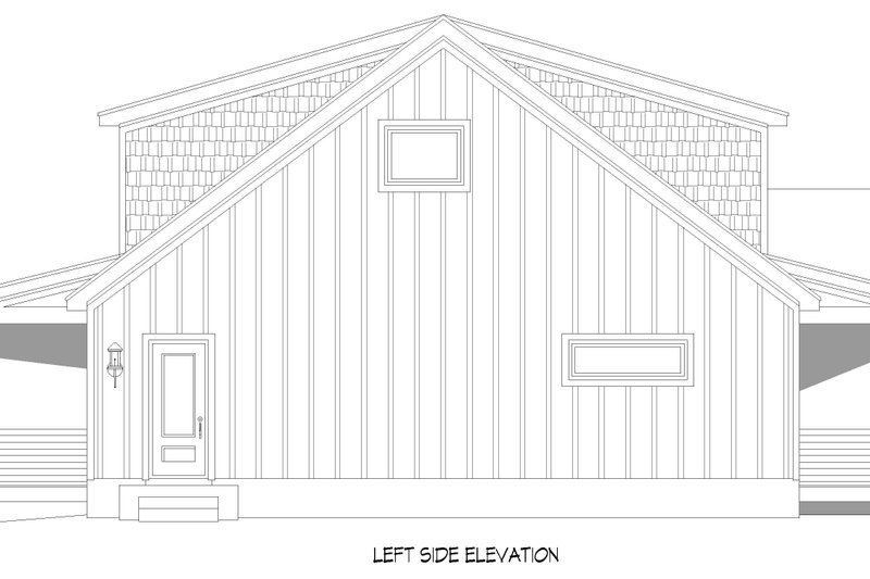House Blueprint - Exterior - Other Elevation 1 for Country House Plan #932-1411 - 3 bed, 2.5 bath