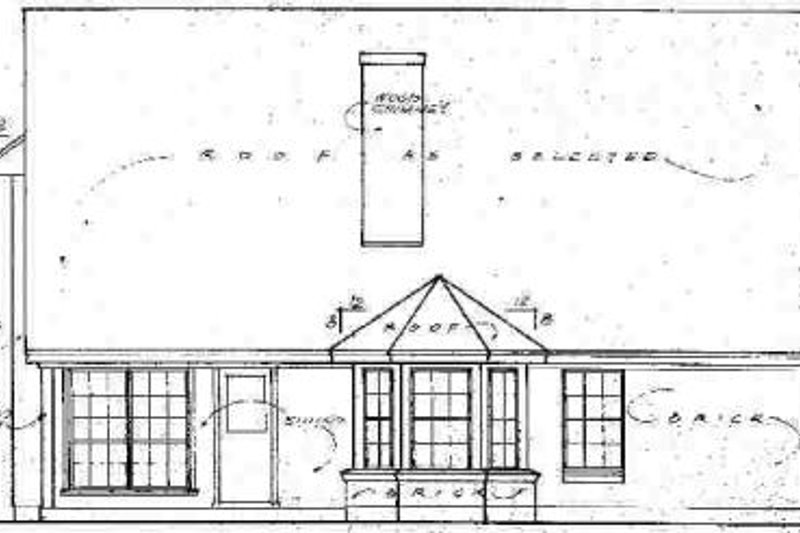 Dream House Plan - Exterior - Rear Elevation for Traditional House Plan #40-246 - 4 bed, 2.5 bath