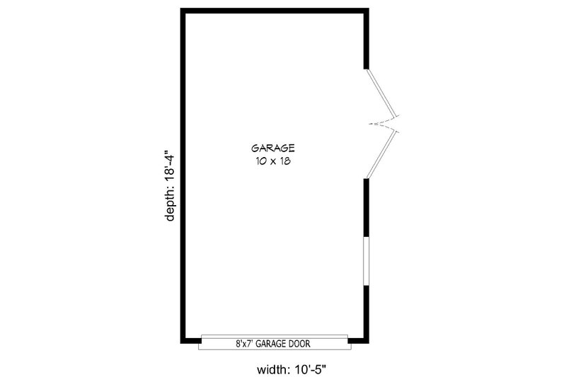Home Plan - Floor Plan - Main Floor for Country House Plan #932-153, 0 bath
