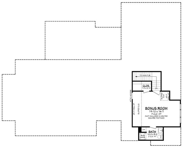 Farmhouse Floor Plan - Upper Floor Plan #430-418