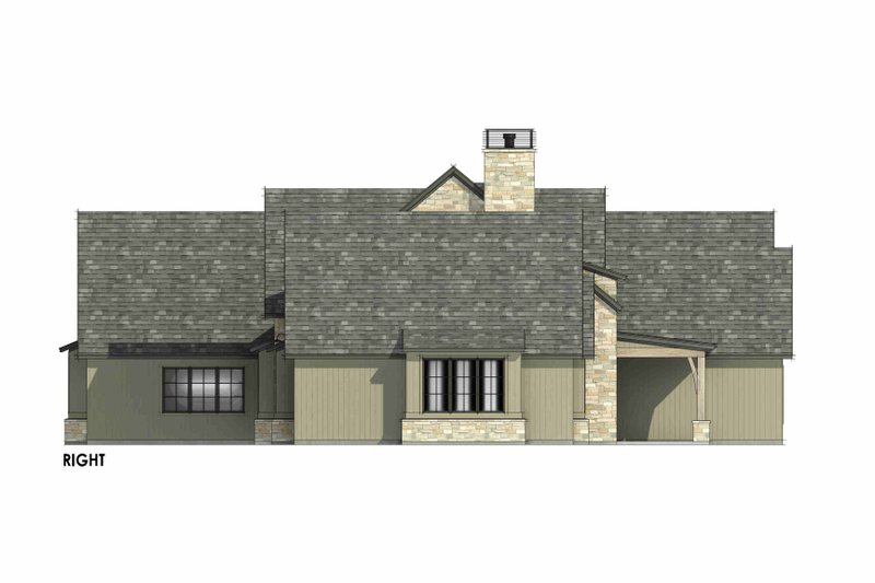Architectural House Design - Exterior - Other Elevation 1 for Tudor House Plan #1096-19 - 4 bed, 4.5 bath