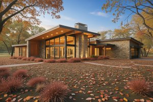 Modern Exterior - Front Elevation Plan #892-47