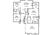 European Style House Plan - 4 Beds 2.5 Baths 3034 Sq/Ft Plan #329-104 