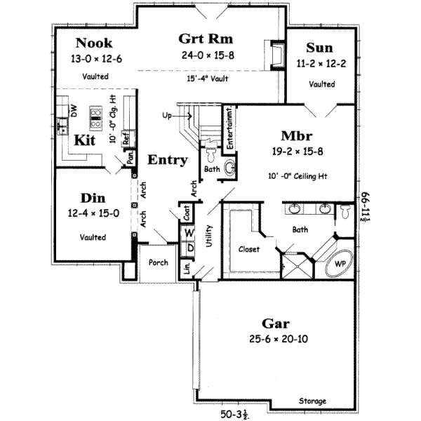 European Floor Plan - Main Floor Plan #329-104