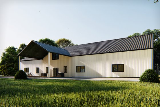 Exterior - Other Elevation 6 for Barndominium House Plan #1107-18 - 4 bed, 4.5 bath