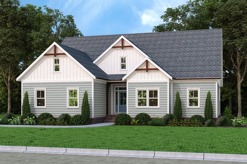 Home Plan - Farmhouse Exterior - Front Elevation Plan #927-1016
