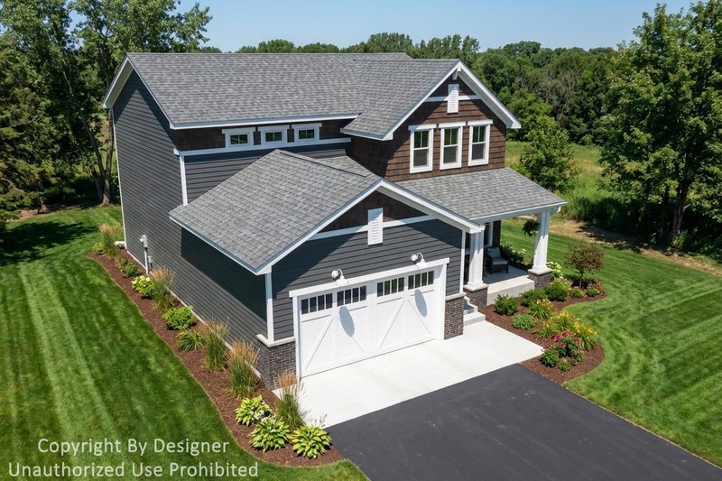 House Plan Design - Exterior - Front Elevation 4 for Craftsman House Plan #51-1521 - 4 bed, 2.5 bath