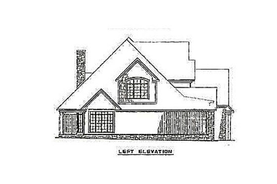 Exterior - Other Elevation 1 for Craftsman House Plan #17-2133 - 4 bed, 3 bath