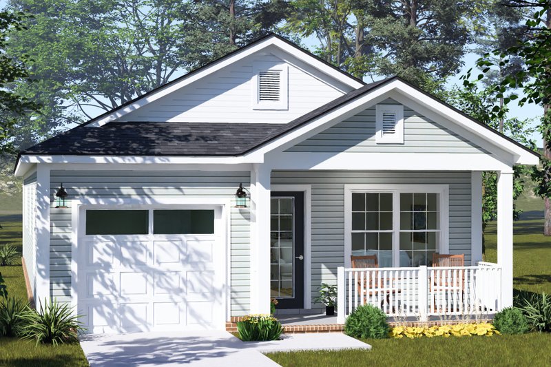 Home Plan - Exterior - Other Elevation for Cottage House Plan #513-2496 - 3 bed, 2 bath