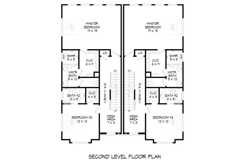 House Plan Design - Floor Plan - Upper Floor for Contemporary House Plan #932-1428 - 8 bed, 8 bath