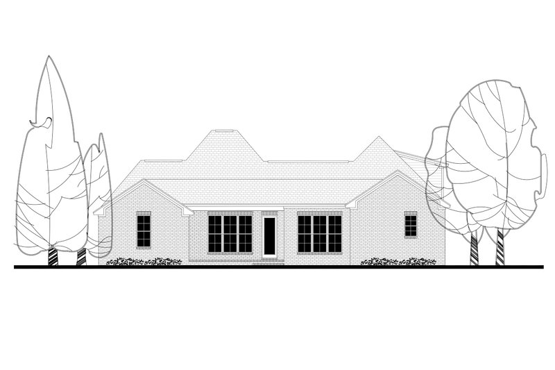 Dream House Plan - Exterior - Rear Elevation for European House Plan #430-139 - 4 bed, 2.5 bath