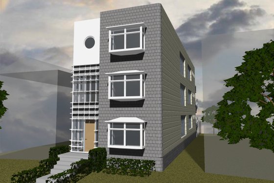 Exterior - Other Elevation for Contemporary House Plan #535-19 - 9 bed, 6 bath