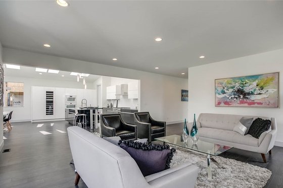 Interior - Family Room for Modern House Plan #1066-10 - 4 bed, 3 bath