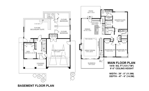Farmhouse Floor Plan - Main Floor Plan #1100-88
