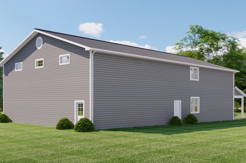 Architectural House Design - Exterior - Rear Elevation for Barndominium House Plan #1064-213 - 3 bed, 2.5 bath
