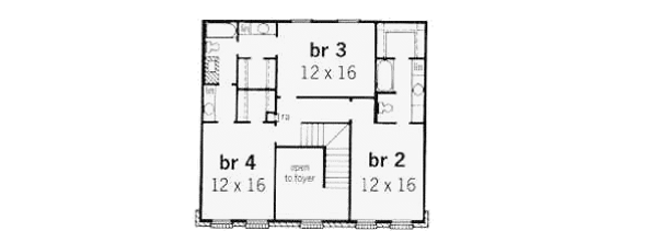 Southern Floor Plan - Upper Floor Plan #16-220