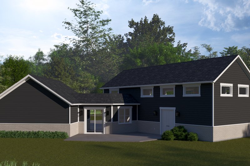 Dream House Plan - Exterior - Rear Elevation 1 for Traditional House Plan #1060-353, 0 bath
