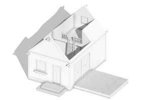 Photo 1 for Cabin House Plan #497-51 - 1 bed, 1 bath