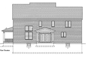 Exterior - Rear Elevation for Traditional House Plan #46-848 - 4 bed, 2.5 bath
