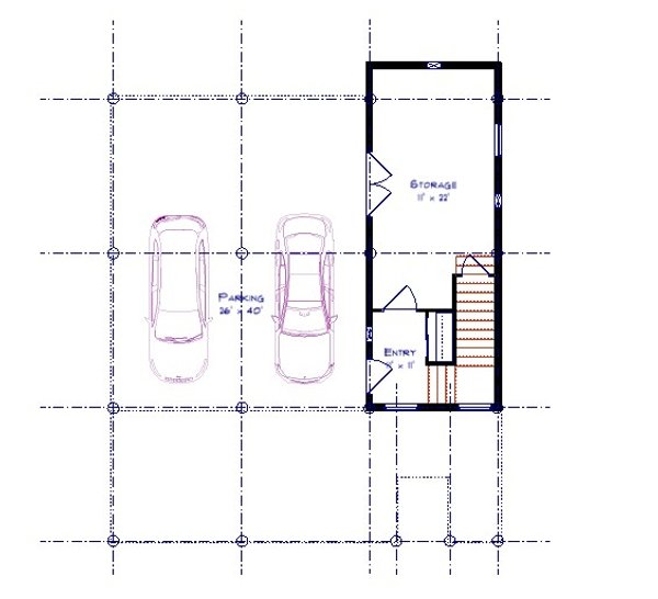 Beach Floor Plan - Lower Floor Plan #1115-8