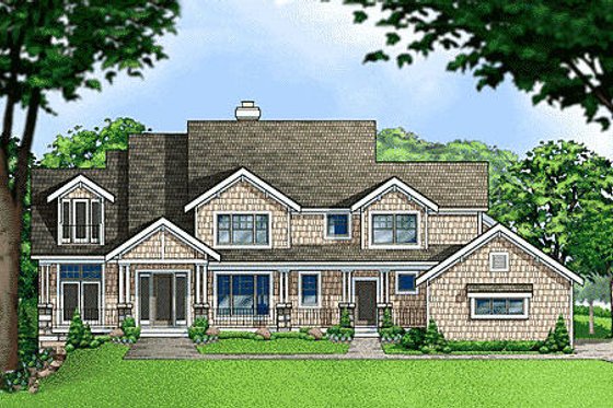 Exterior - Front Elevation for Bungalow House Plan #67-274 - 4 bed, 4 bath