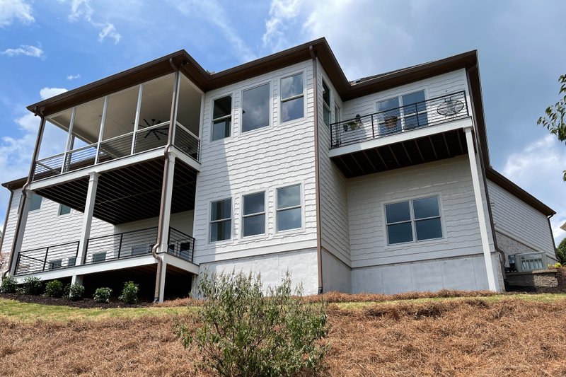 Architectural House Design - Exterior - Rear Elevation for Modern House Plan #437-130 - 4 bed, 4 bath