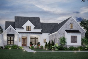 Exterior - Front Elevation 3 for Farmhouse House Plan #1081-34 - 4 bed, 4.5 bath