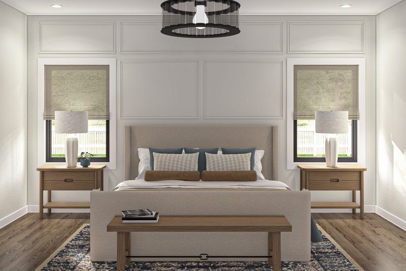 House Plan Design - Interior - Master Bedroom 1 for Farmhouse House Plan #455-440 - 3 bed, 2.5 bath