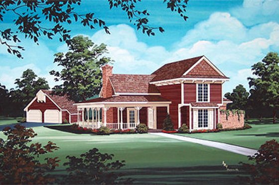 Exterior - Other Elevation for Victorian House Plan #45-328 - 3 bed, 2 bath