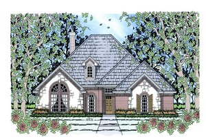 Traditional Exterior - Front Elevation Plan #42-386