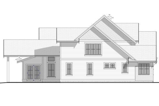 Exterior - Other Elevation for Farmhouse House Plan #1086-8 - 4 bed, 3.5 bath