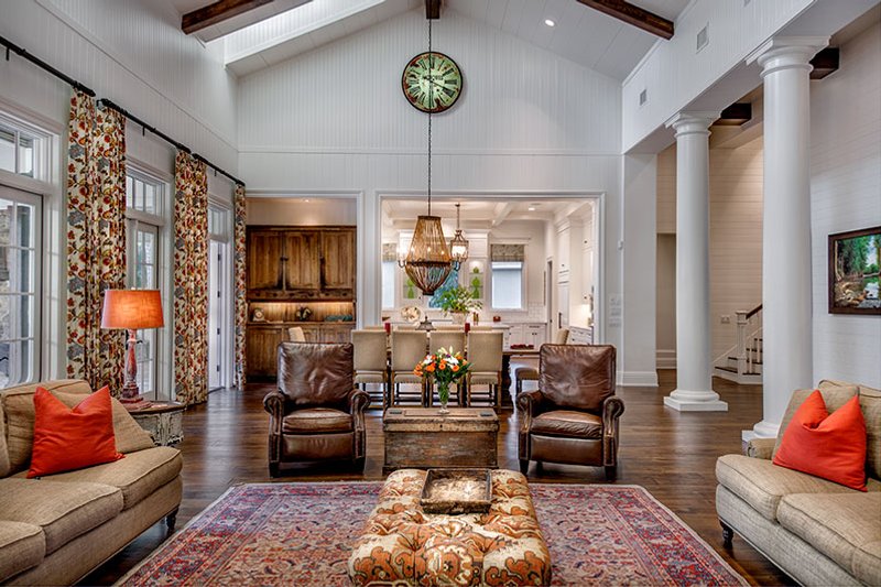 House Blueprint - Interior - Family Room for Southern House Plan #930-534 - 4 bed, 5.5 bath