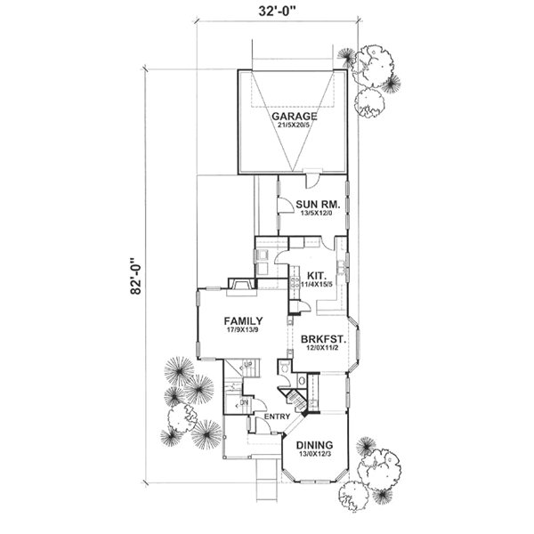 Traditional Floor Plan - Main Floor Plan #50-121