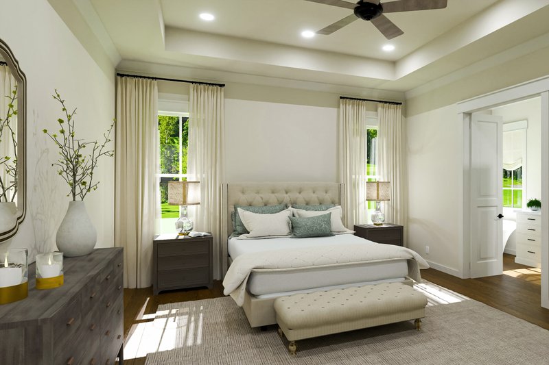 Dream House Plan - Interior - Master Bedroom for Craftsman House Plan #406-9673 - 3 bed, 2.5 bath